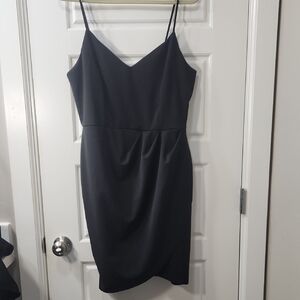 NWT Lulu's Black Spaghetti Strap Mini Dress